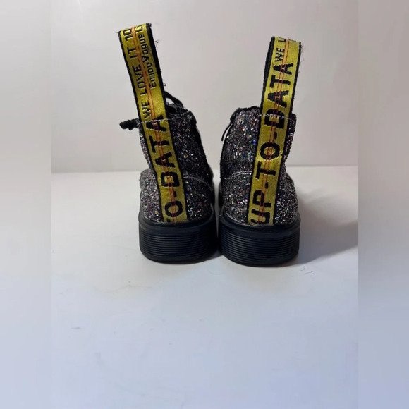 Kids Glitter Combat Boots multicolor in toddler size 31 - Picture 8 of 10